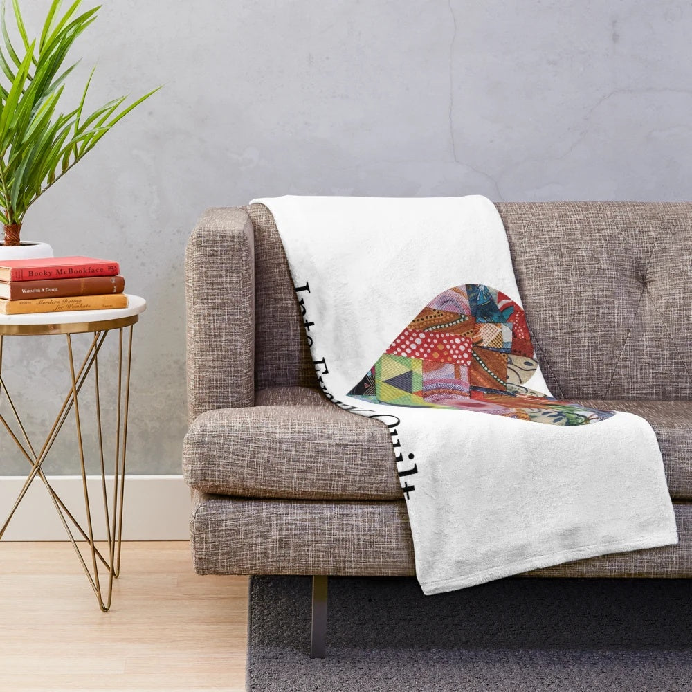 Cozy patchwork quilt plush blanket for quilting hobbyists