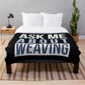 Handmade plush blanket for weaving enthusiasts