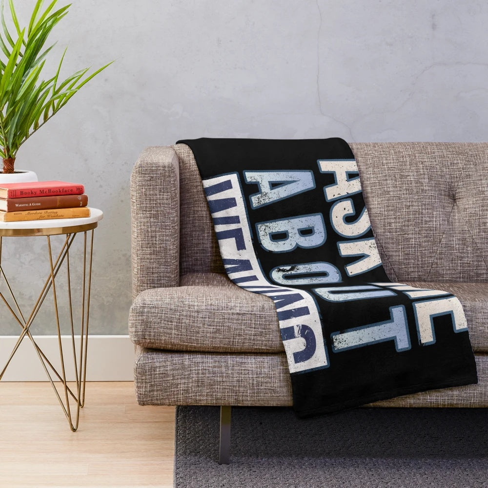 Handmade plush blanket for weaving enthusiasts