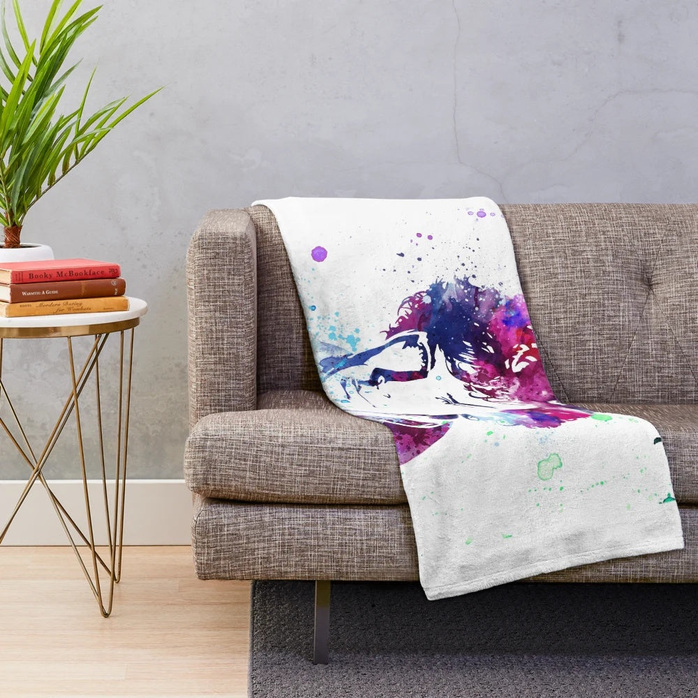 Benedict Cumberbatch as Sherlock Holmes portrait plush blanket