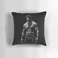 Comfortable pillow featuring a portrait of the acclaimed actor Hugh Jackman in his iconic Wolverine character from the X-Men franchise.