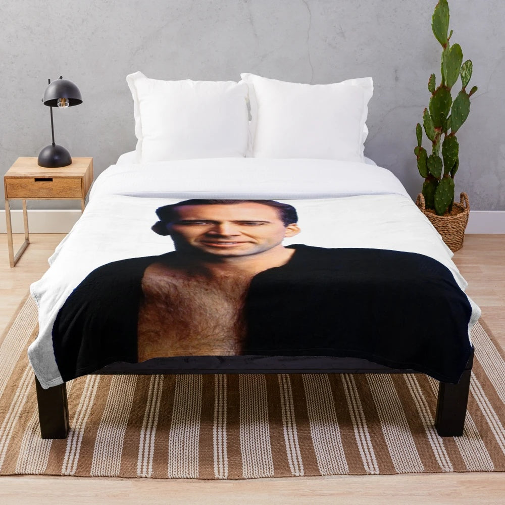 Handsome Nico inspired plush blanket