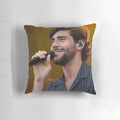Alvaro Soler, a handsome Spanish singer and musician, featured on a stylish pillow