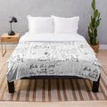 Louis Tomlinson Inspired Plush Blanket with Handwritten Signature