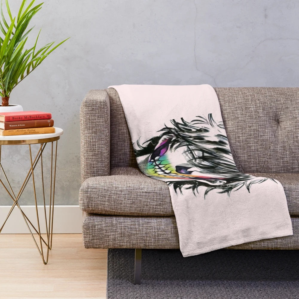 Hanma Plush Blanket with Baki the Grappler Inspired Design