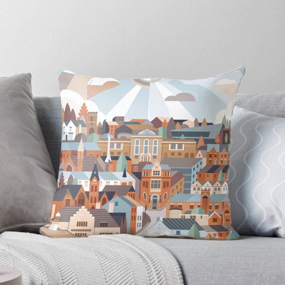 Harborne Pillow - Stylish Bedroom Accent for Birmingham and Brum Homes