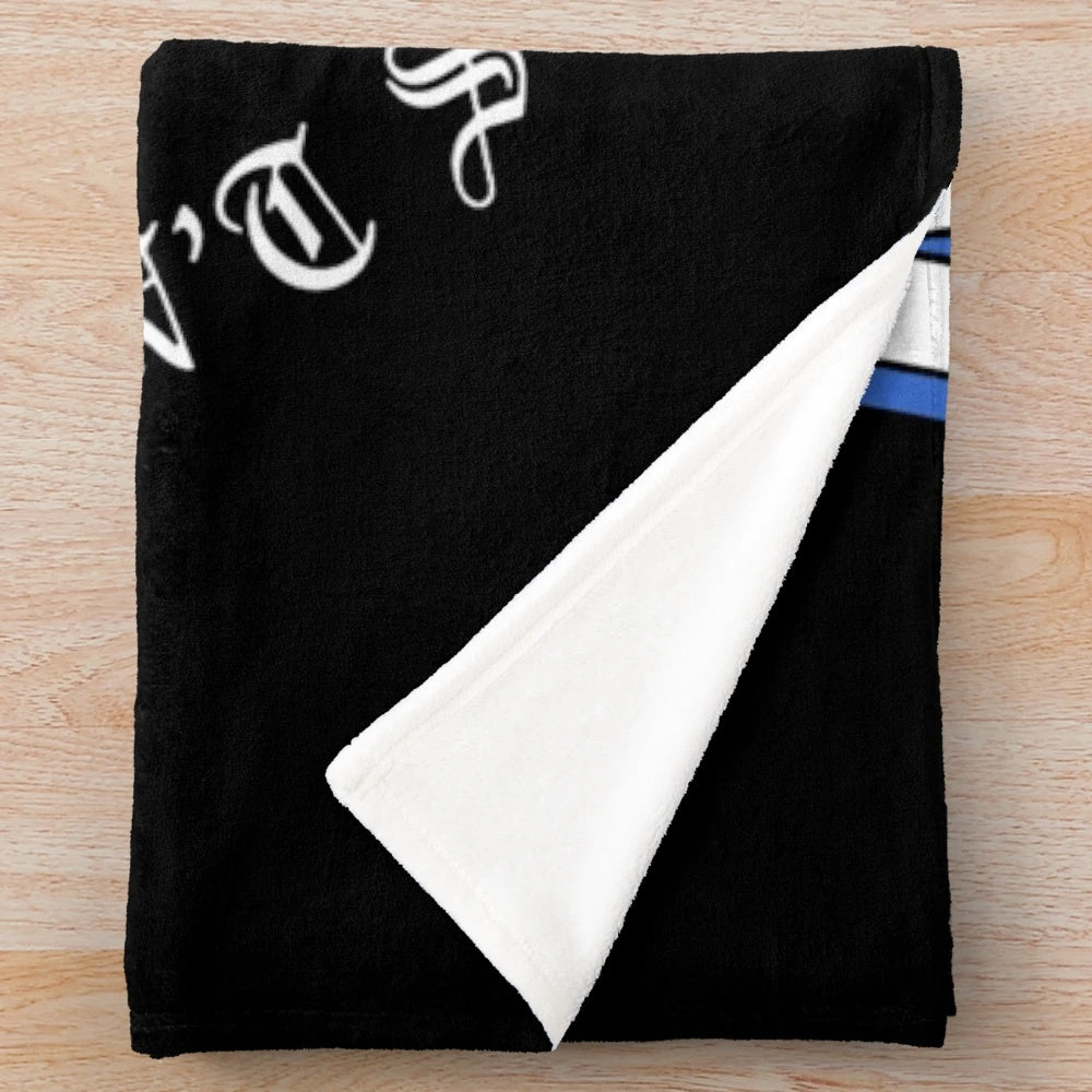 Plush blanket featuring hardcore, punk, and metalcore music designs