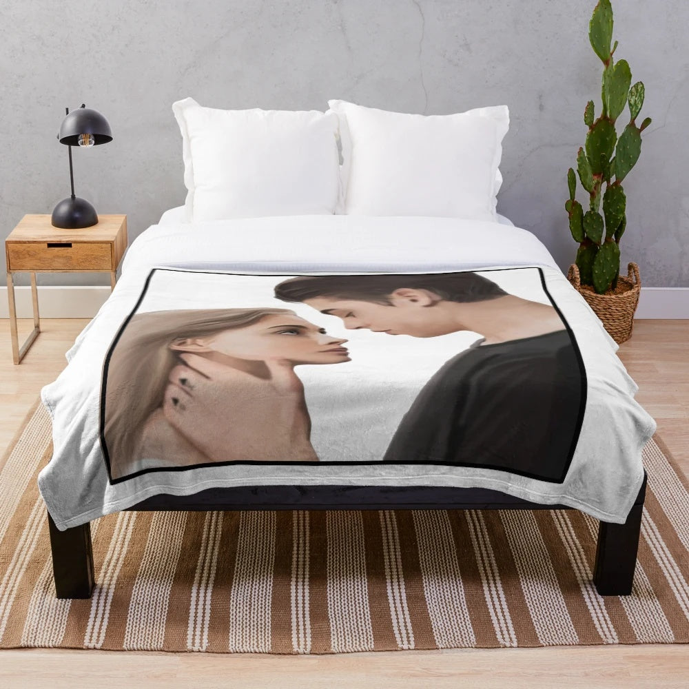 Cozy plush blanket featuring Hardin and Tessa from the popular After movie series