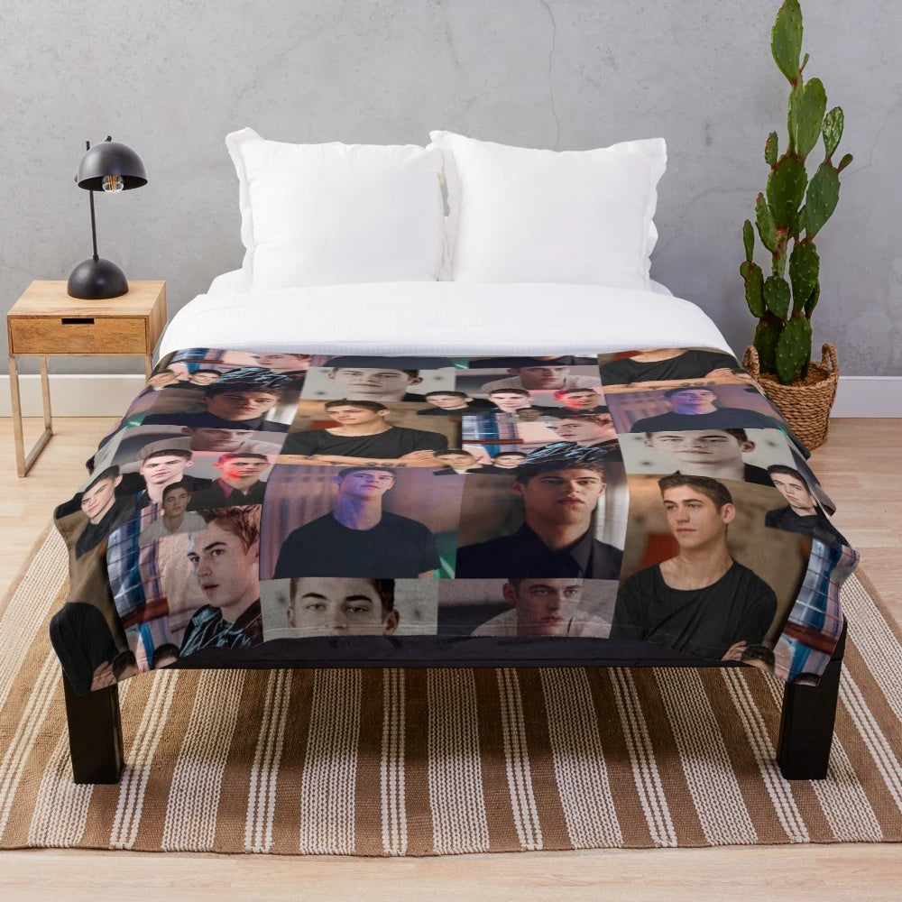 Plush blanket featuring Hardin Scott, the hero character from the After book series