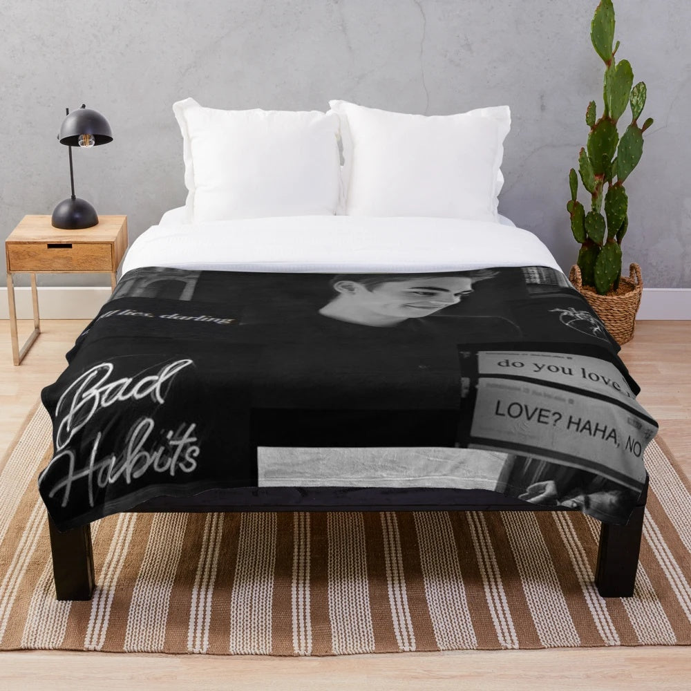 Plush blanket featuring Hardin Scott from the After We Collided movie