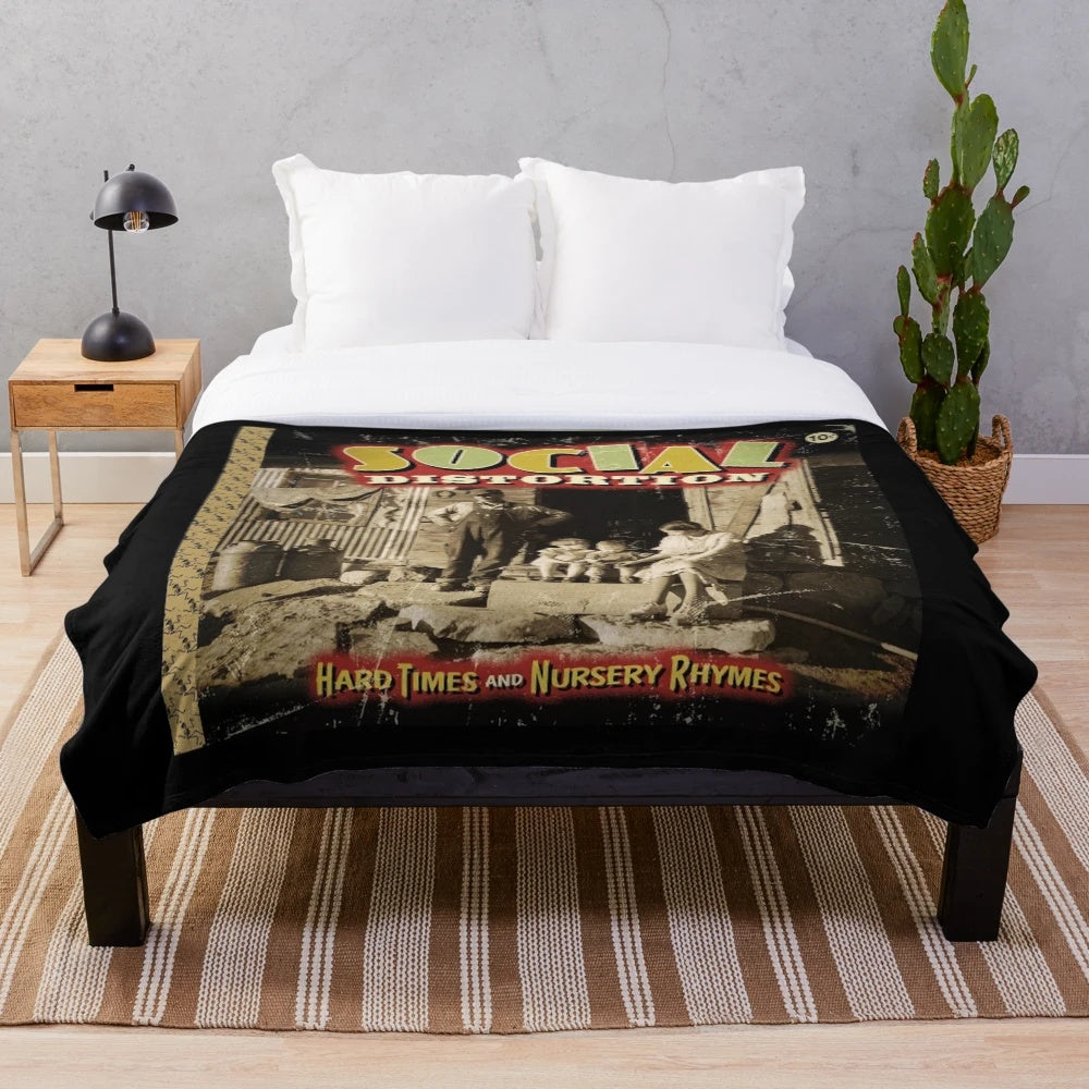 Social Distortion inspired plush blanket