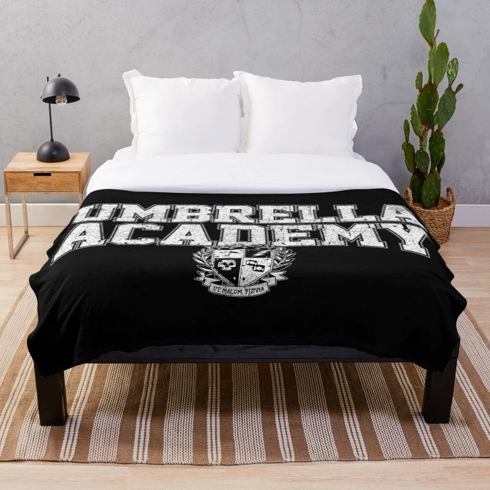 Umbrella Academy Plush Blanket featuring the Hargreeves siblings