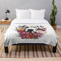 Harlequin Great Dane Plush Blanket