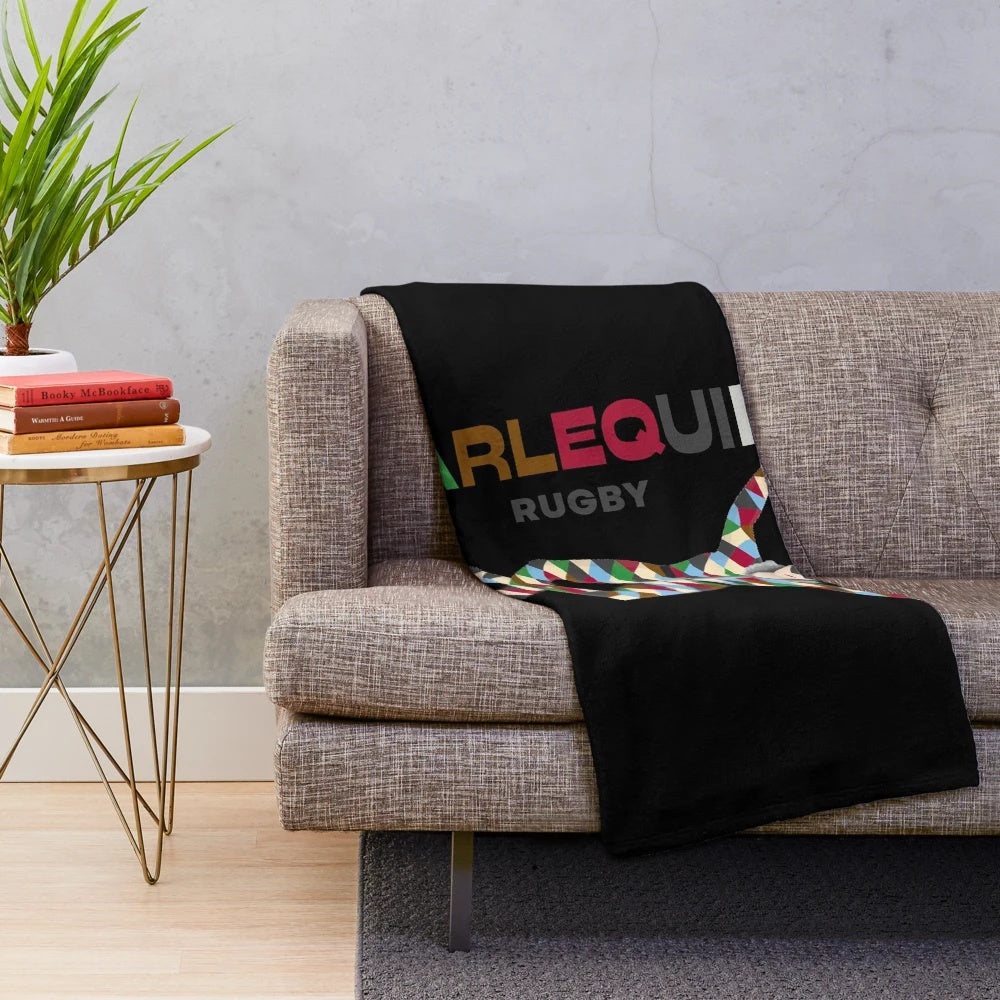 Harlequins rugby plush blanket