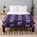 Music lover plush blanket featuring a trippy vinyl record design