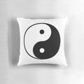 Elegant yin yang symbol pillow for peaceful home decor