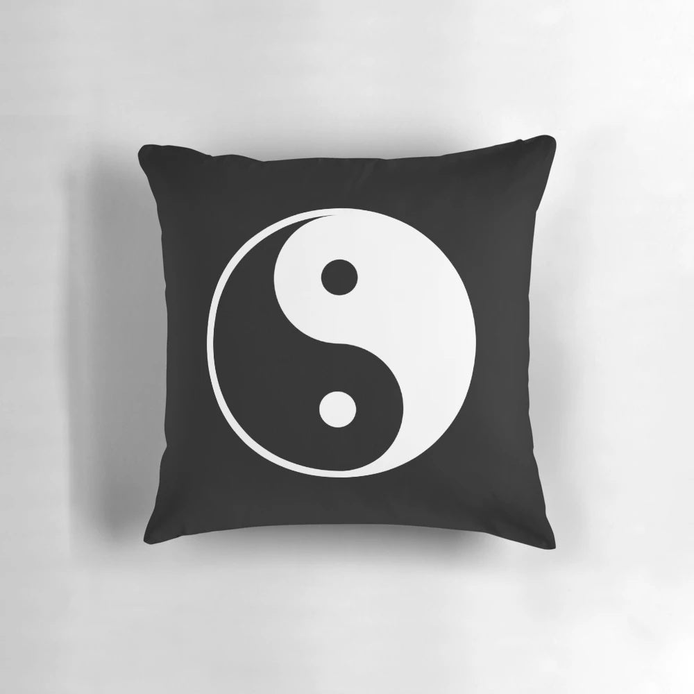 Yin Yang Symbol Pillow, a peaceful and harmonious décor piece for your home