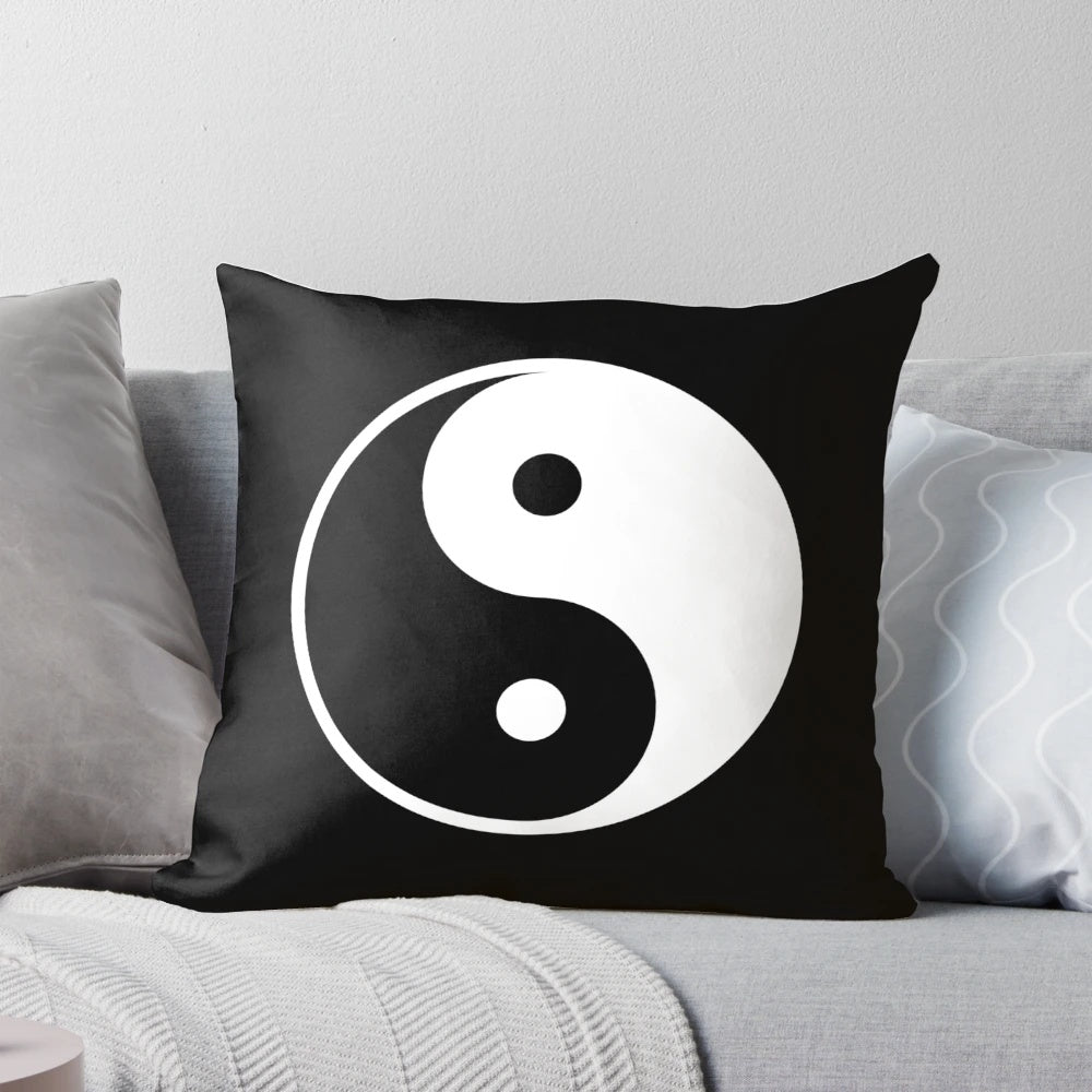 Yin Yang Symbol Pillow, a peaceful and harmonious décor piece for your home