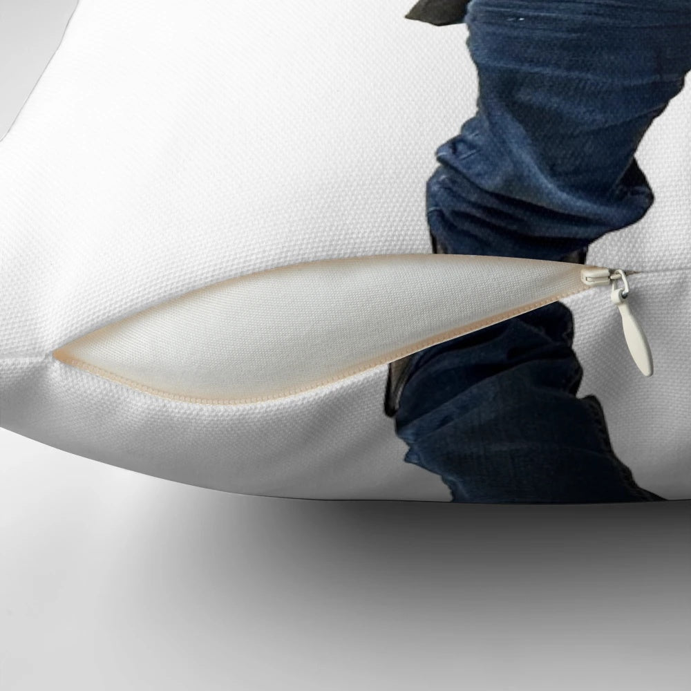 Hasbulla-themed plush decorative pillow