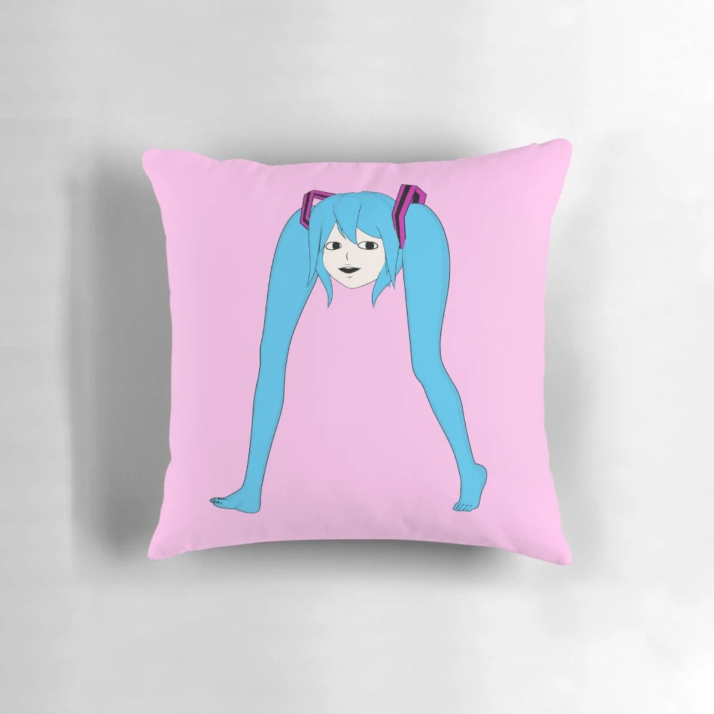 Hatsune Miku Shiteyanyo Walking Pillow - Soft, Cuddly Vocaloid Plush