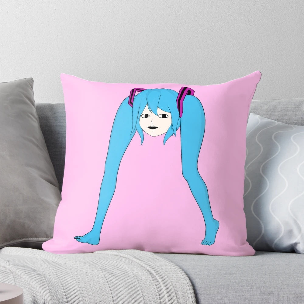 Hatsune Miku Shiteyanyo Walking Pillow - Soft, Cuddly Vocaloid Plush