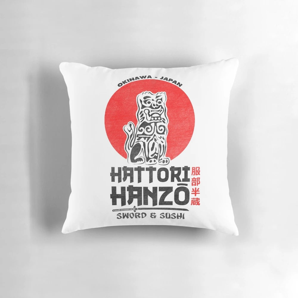 Hattori Hanzo Samurai Martial Arts Decorative Pillow