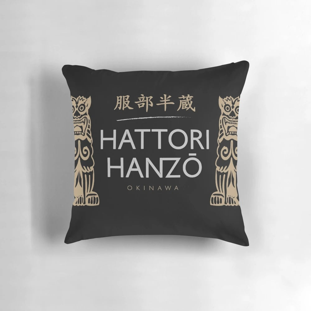 Hattori Hanzo Samurai Pillow featuring the iconic character from the Kill Bill movies