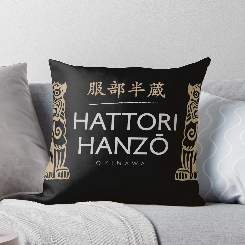 Hattori Hanzo Samurai Pillow featuring the iconic character from the Kill Bill movies