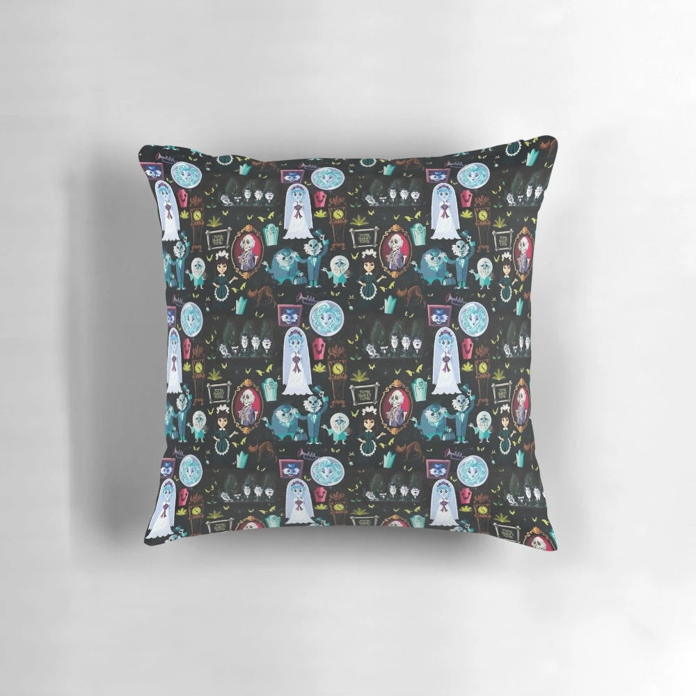 Haunted Mansion Pillow featuring 999 happy ghosts from Disney's iconic attraction
