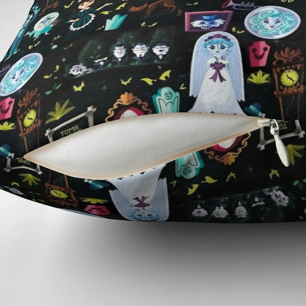 Haunted Mansion Pillow featuring 999 happy ghosts from Disney's iconic attraction