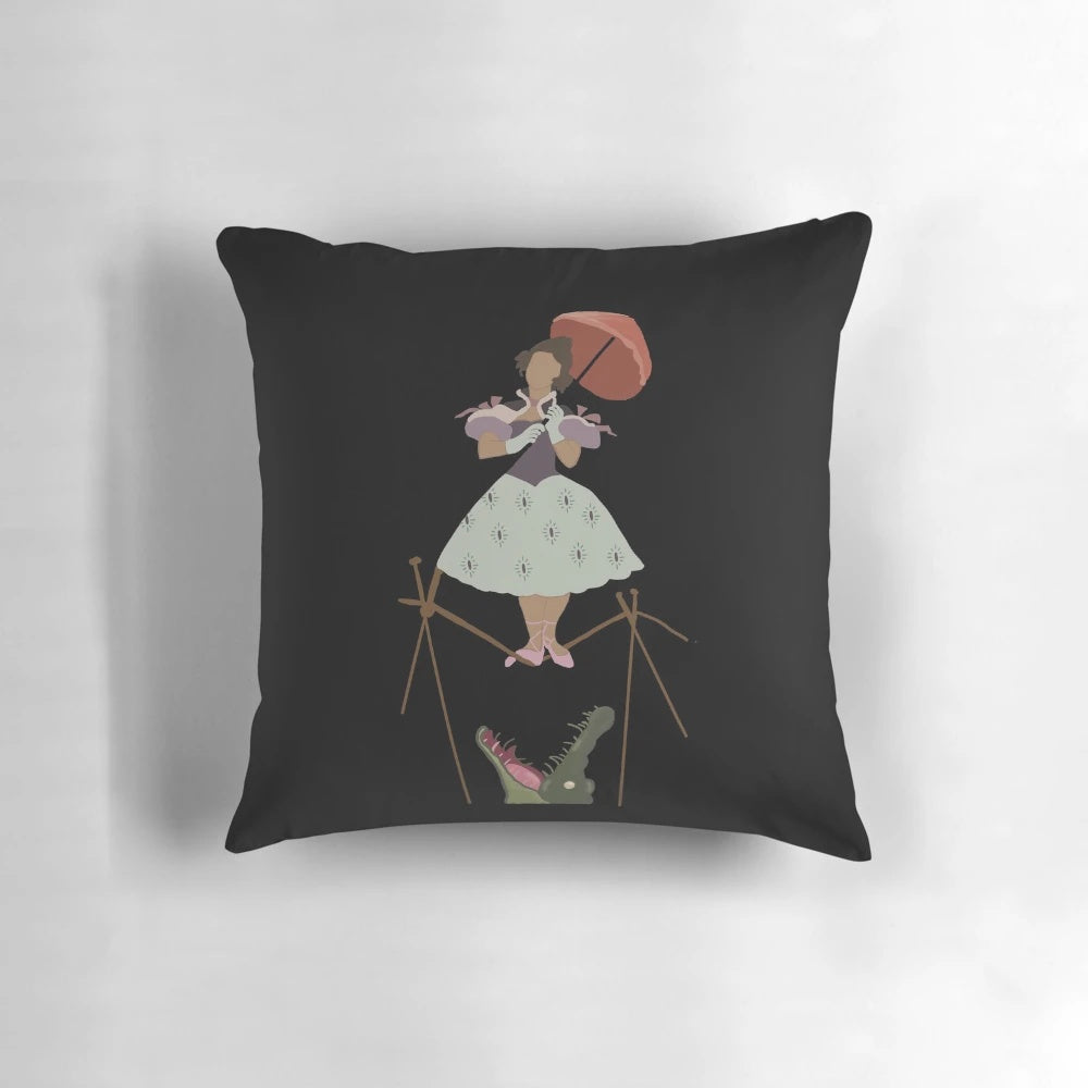 Haunted Mansion Tightrope Walker Disney Pillow with a fun, spooky design