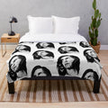 Peter Steele inspired plush blanket with dark gothic and metal design