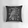Mystic raven and crow death prophecy pillow for spooky goth home decor