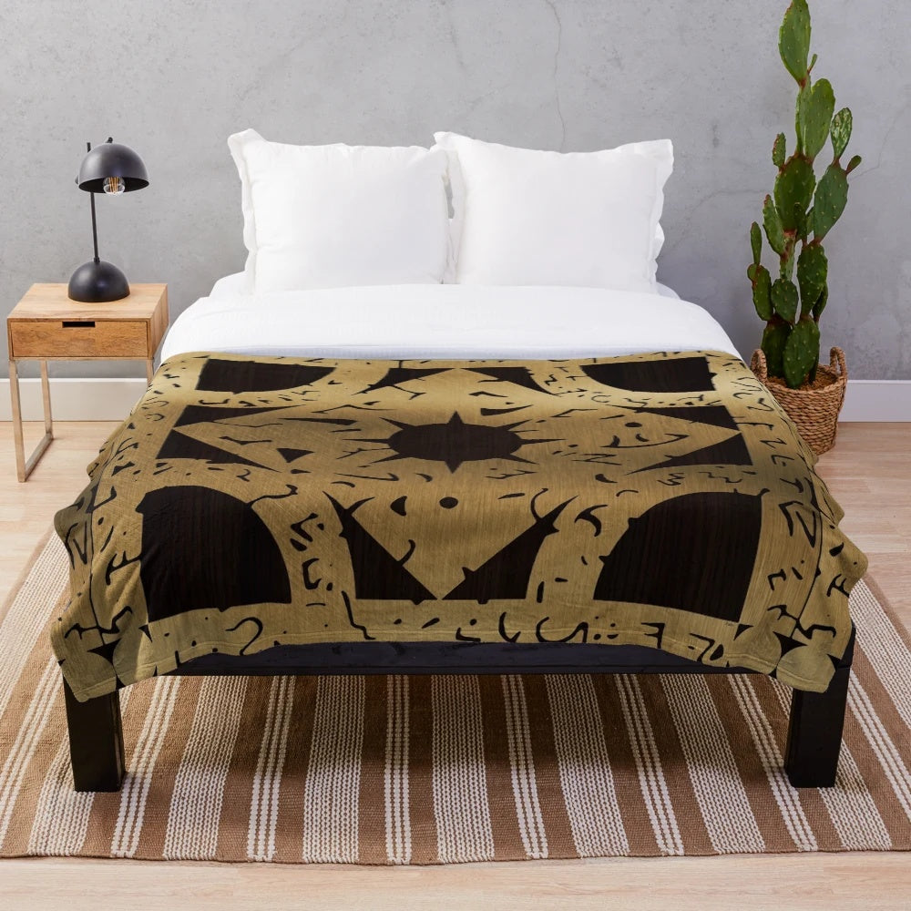 Lament Configuration Plush Blanket Inspired by Hellraiser Horror Movie