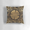 Haunting lament configuration inspired throw pillow with demonic imagery