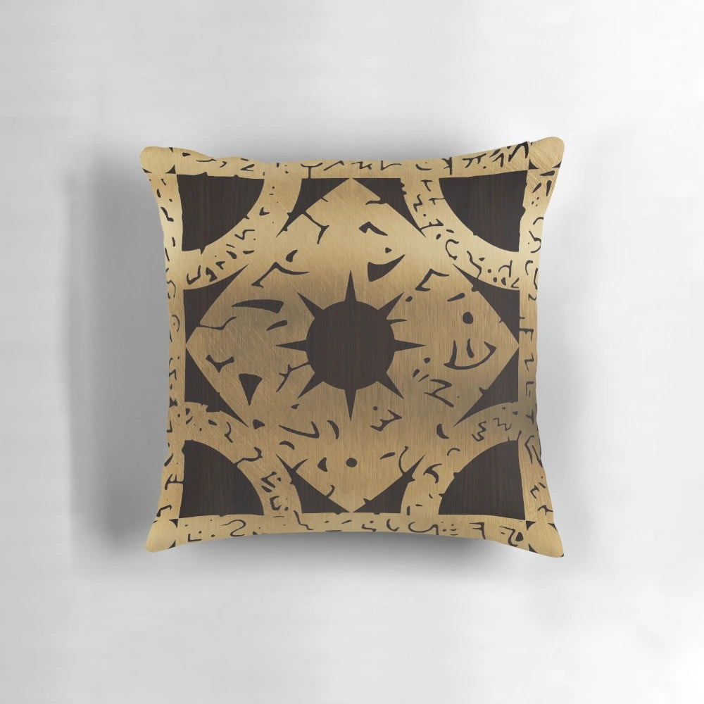 Lament Configuration Pillow featuring the iconic puzzle box from Hellraiser