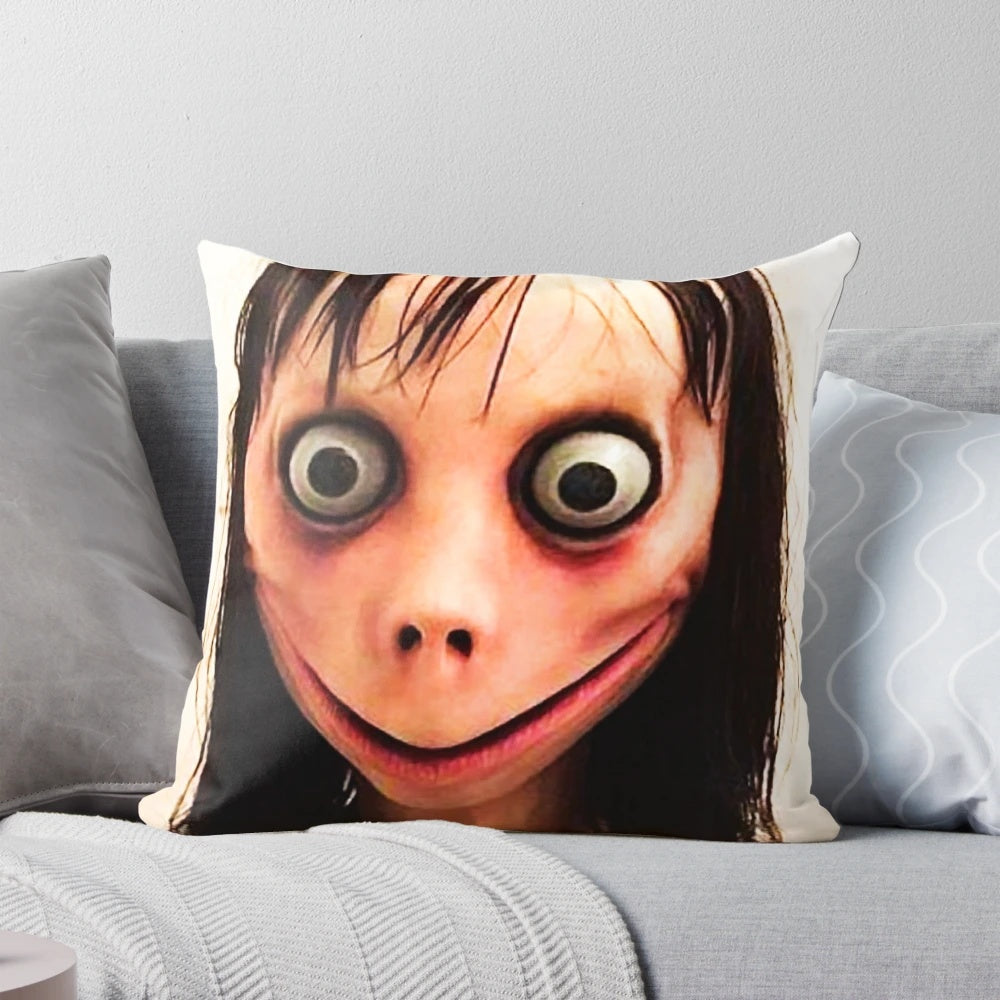 Momo Creepypasta Pillow - Terrifying Japanese Internet Horror