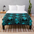 Phantom of the Opera inspired plush blanket featuring gothic horror elements
