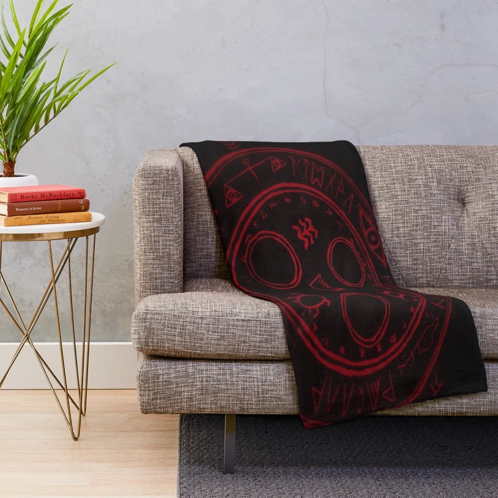 Silent Hill inspired plush blanket featuring iconic horror game imagery