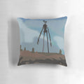 Spooky and unsettling Siren Head themed pillow for paranormal enthusiasts