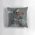 Dark symphony pillow with grim reaper and violin design