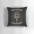 Planchette Pillow with Occult and Spooky Design