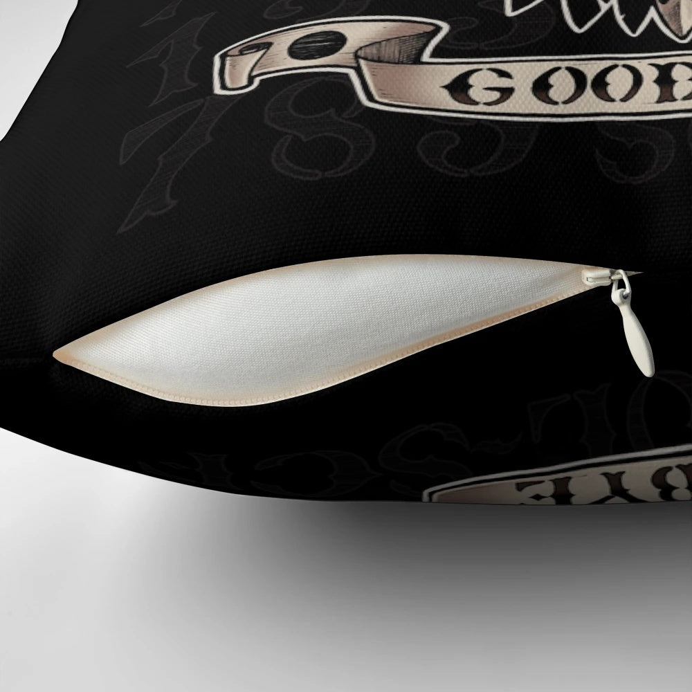 Planchette Pillow with Occult and Spooky Design