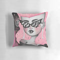 Dark and moody ROUTE 666 horror-themed throw pillow for a spooky, supernatural aesthetic.