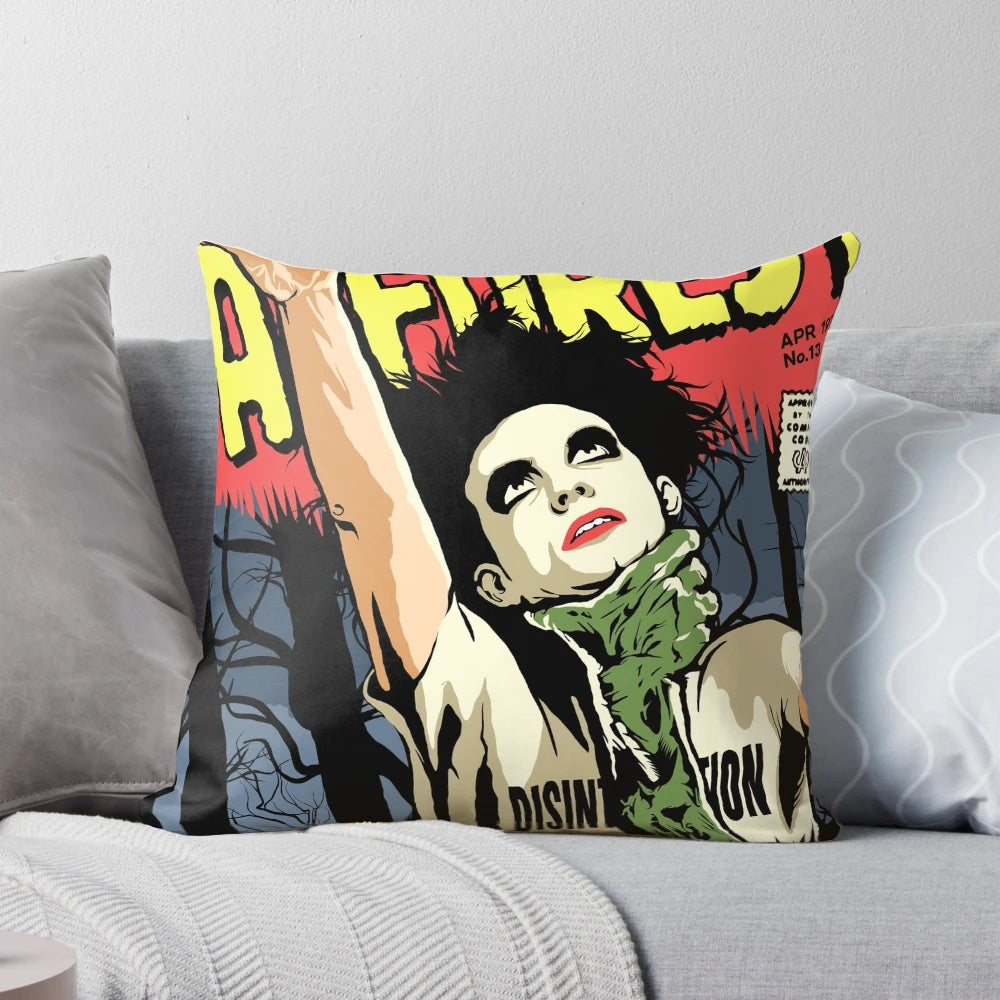 Forest Pillow" - A gothic, horror-themed decorative pillow for a spooky and eerie ambiance.