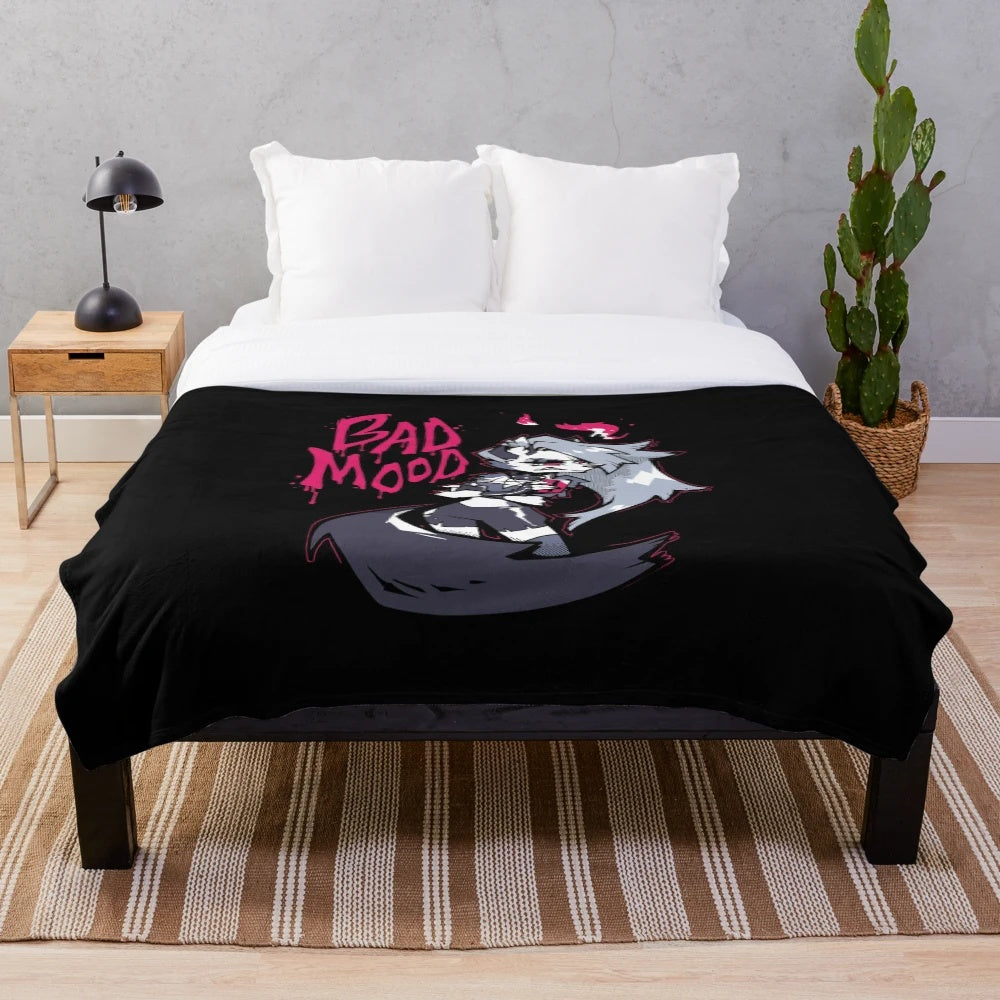 Hazbin Hotel and Helluva Boss inspired plush blanket featuring Loona