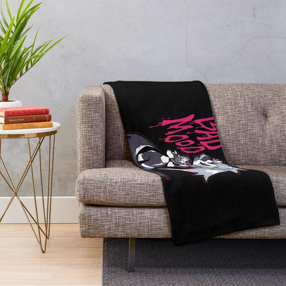 Hazbin Hotel and Helluva Boss inspired plush blanket featuring Loona