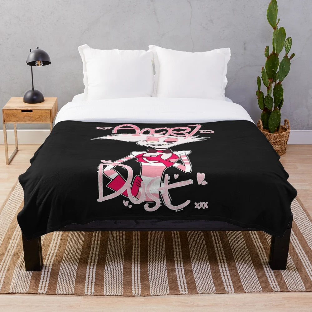 Hazbin Hotel Angel Dust Plush Blanket