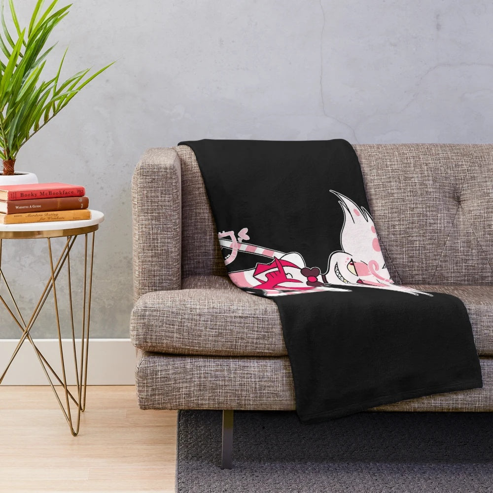 Hazbin Hotel Angel Dust Plush Blanket