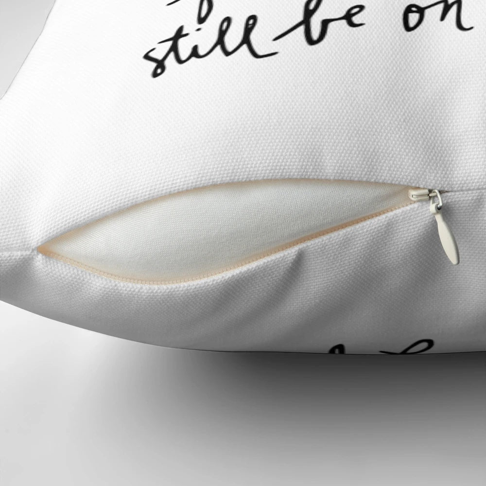 A Case of You Pillow with Heartbroken Lyrics Inspired by Joni Mitchell and James Blake